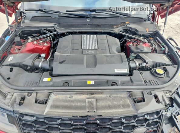 SALWR2SE4MA768237 2021 LAND ROVER RANGE Red Vista del compartimento del motor