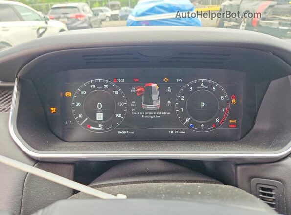 SALWR2SU1NA244231 2022 LAND ROVER RANGE Black Вид щитка приладів
