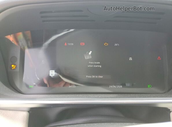 SALWR2SU3NA208802 2022 LAND ROVER RANGE Gray Вид щитка приладів