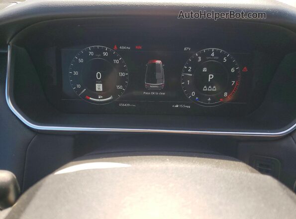 SALWR2SU8LA712209 2020 LAND ROVER RANGE Black Vista del cuadro de instrumentos