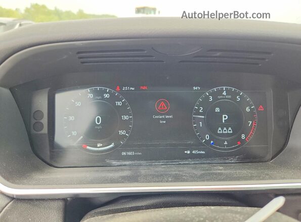 SALWR2SU8MA771293 2021 LAND ROVER RANGE Gray Widok zestawu wskaźników