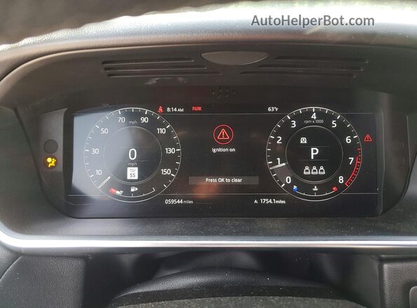 SALWR2SU8NA211128 2022 LAND ROVER RANGE Белый Вид щитка приборов