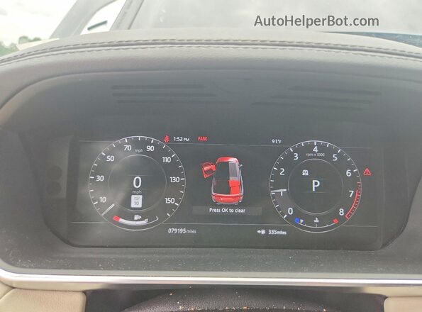 SALWR2SU9LA746725 2020 LAND ROVER RANGE Black Սարքավորումների վահանակի տեսք