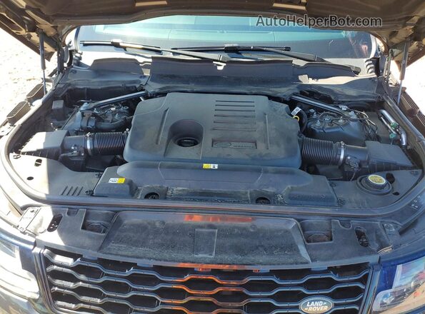 SALWR2SU9NA201403 2022 LAND ROVER RANGE Black Vista del compartimento del motor
