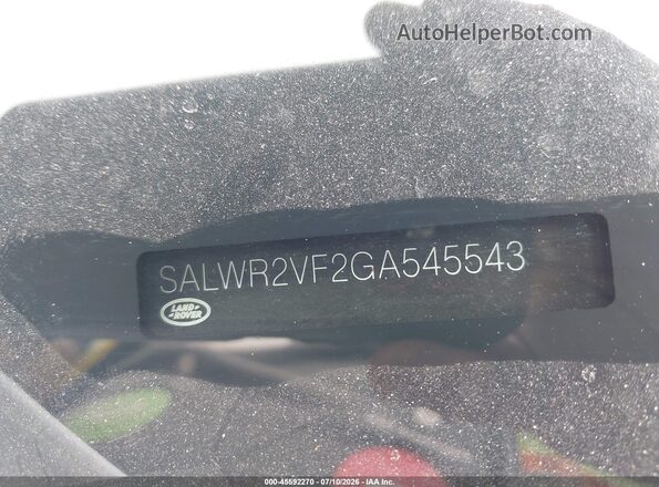 SALWR2VF2GA545543 2016 LAND ROVER RANGE ROVER SPORT White 