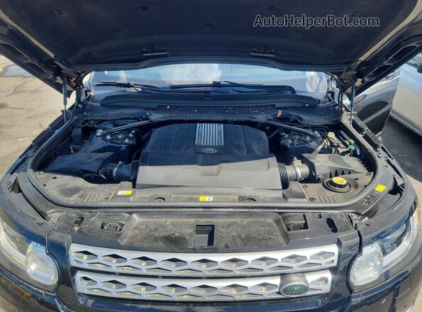 SALWR2VF3GA636692 2016 LAND ROVER RANGE Black Vista del compartimento del motor