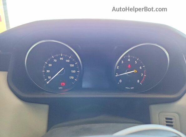 SALWR2VF5GA641425 2016 LAND ROVER RANGE Gray Вид щитка приладів