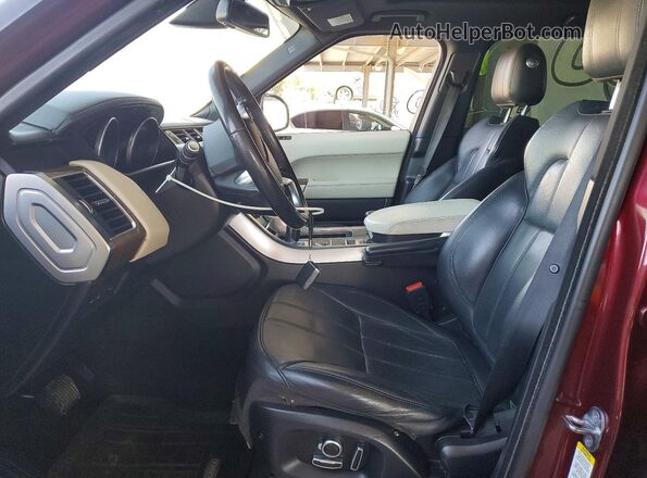 SALWR2VF5GA643790 2016 LAND ROVER RANGE Burgundy Вид салону спереду