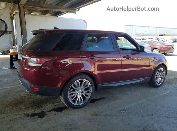 SALWR2VF5GA643790 2016 LAND ROVER RANGE Burgundy Задня права чверть