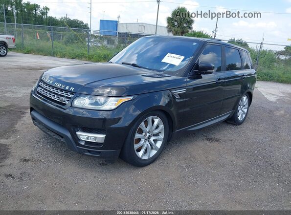 SALWR2VF7GA548213 2016 LAND ROVER RANGE ROVER SPORT Black Առջևի ձախ երեք քառորդ տեսարան