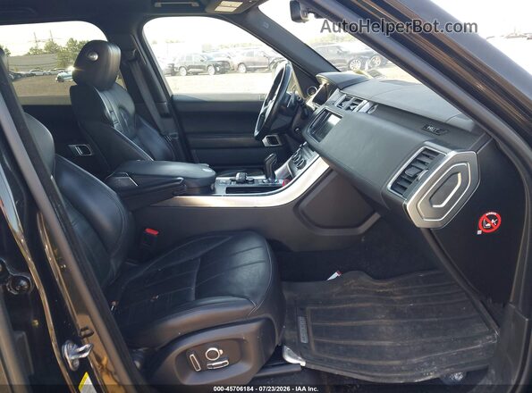 SALWS2PF6GA599378 2016 LAND ROVER RANGE ROVER SPORT Black Widok wnętrza z przodu