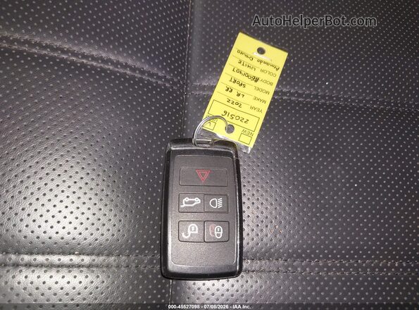 SALWS2RU4NA220516 2022 LAND ROVER RANGE ROVER SPORT White Widok deski rozdzielczej