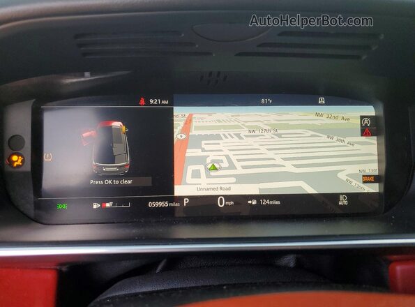 SALWS2RU6MA794470 2021 LAND ROVER RANGE Black Vista del cuadro de instrumentos