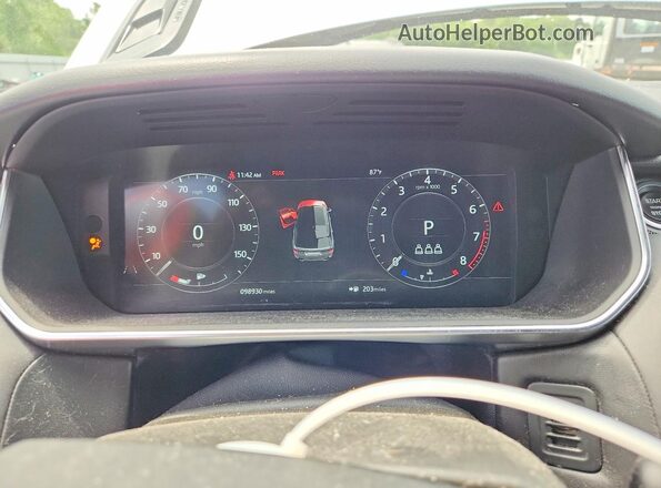 SALWS2RU8LA883102 2020 LAND ROVER RANGE Silver ხელსაწყოთა პანელის ხედი