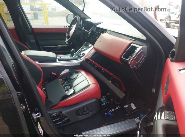 SALWS2RU8NA236993 2022 LAND ROVER RANGE ROVER SPORT Black Front interior view