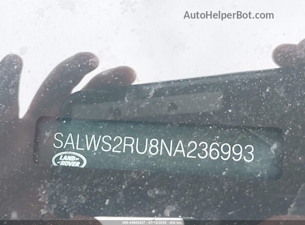 SALWS2RU8NA236993 2022 LAND ROVER RANGE ROVER SPORT Black Engine compartment view