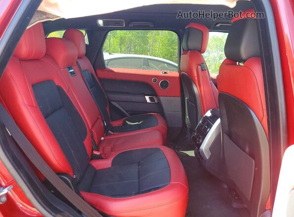 SALWS2RUXMA784489 2021 LAND ROVER RANGE Red Հետևի նստատեղերի տեսք