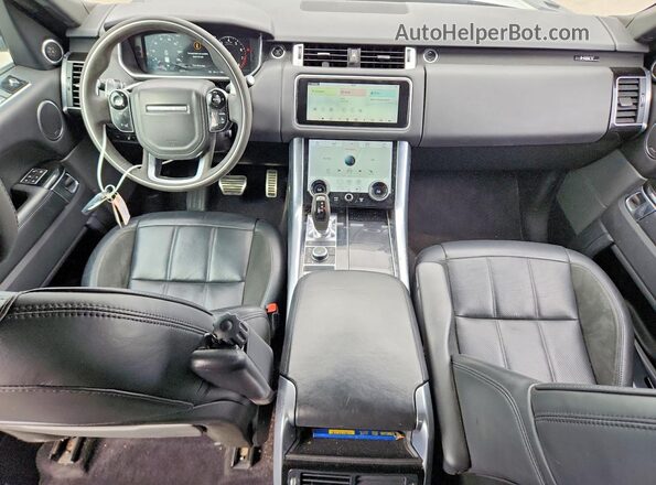 SALWS2SU1KA866814 2019 LAND ROVER RANGE Серебряный Вид панели приборов