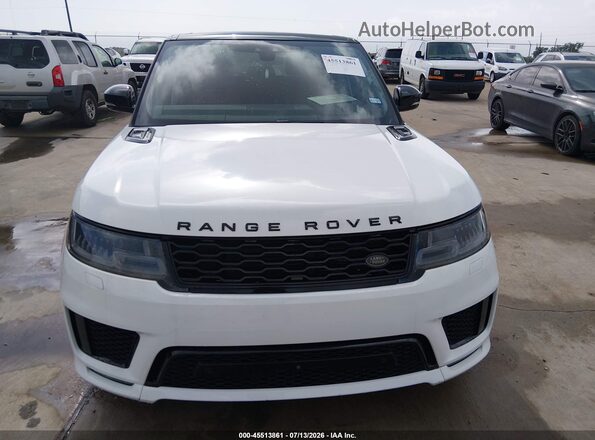 SALWS2SU2KA872430 2019 LAND ROVER RANGE ROVER SPORT White ხელსაწყოთა პანელის ხედი