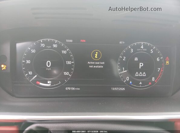 SALWS2SU2KA872430 2019 LAND ROVER RANGE ROVER SPORT White უკანა სავარძლების ხედი