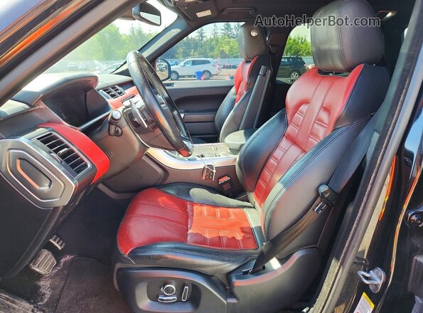 SALWS2VF8GA570628 2016 LAND ROVER RANGE Black Front interior view