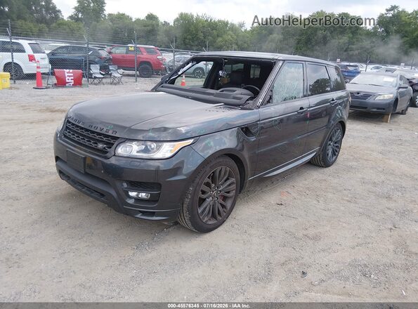 SALWV2FV4HA126158 2017 LAND ROVER RANGE ROVER SPORT Black Առջևի ձախ երեք քառորդ տեսարան