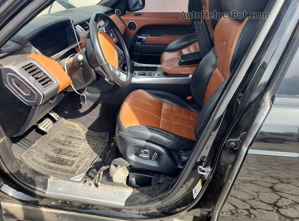 SALWV2FV4HA181189 2017 LAND ROVER RANGE Black Widok wnętrza z przodu