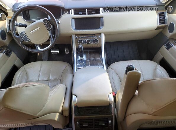SALWV2FV5HA175742 2017 LAND ROVER RANGE Burgundy Вид панелі приладів