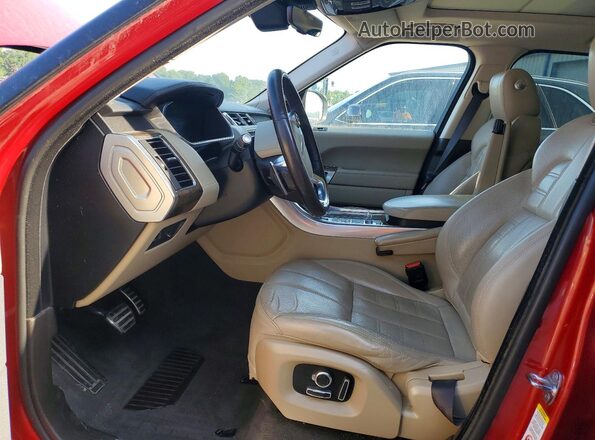 SALWV2FV5HA175742 2017 LAND ROVER RANGE Burgundy Вид салону спереду