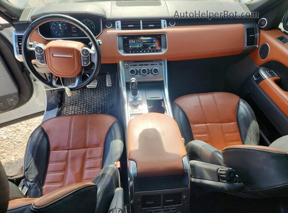 SALWV2FV7HA146159 2017 LAND ROVER RANGE Белый Вид панели приборов
