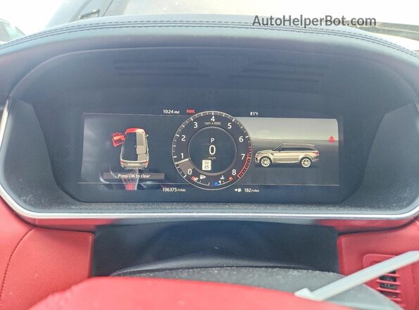 SALWV2SVXJA812460 2018 LAND ROVER RANGE Gray Instrument cluster view