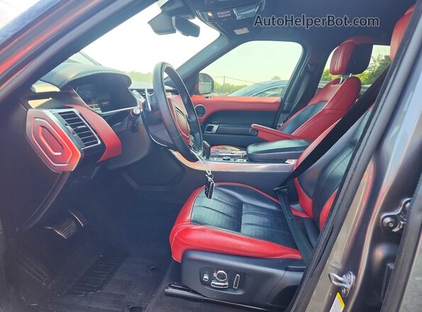 SALWV2SVXJA812460 2018 LAND ROVER RANGE Gray Front interior view