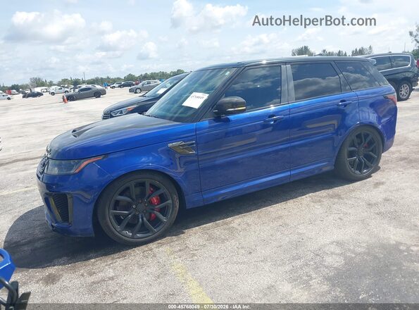 SALWZ2RE5MA798045 2021 LAND ROVER RANGE ROVER SPORT Blue Առջևի ձախ երեք քառորդ տեսարան