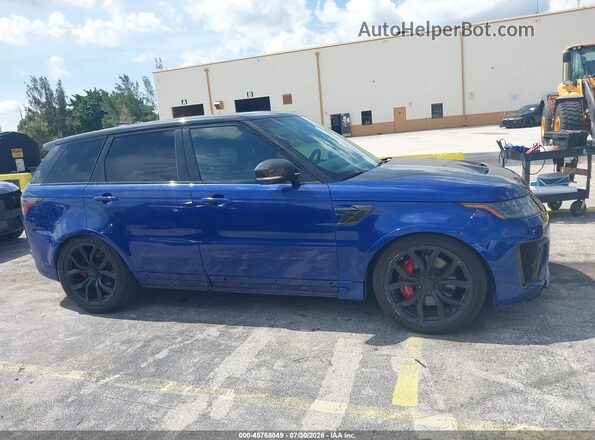 SALWZ2RE5MA798045 2021 LAND ROVER RANGE ROVER SPORT Blue Սալոնի հետևի տեսք