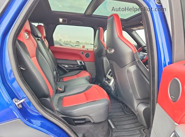SALWZ2RE9LA898664 2020 LAND ROVER RANGE Blue Vista interior trasera