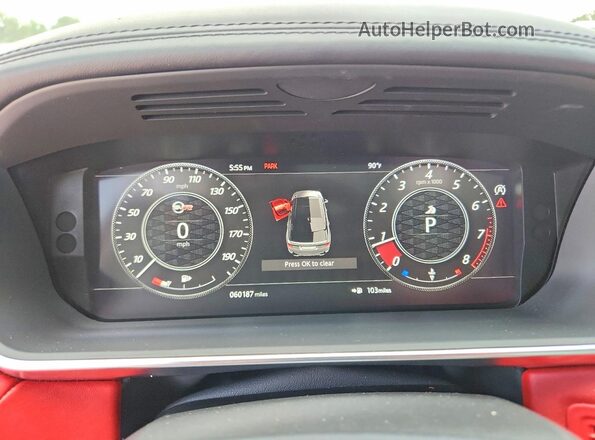 SALWZ2RE9LA898664 2020 LAND ROVER RANGE Blue Vista del cuadro de instrumentos
