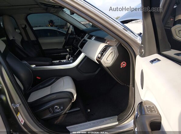 SALWZ2SE5KA818673 2019 LAND ROVER RANGE ROVER SPORT Gray Front interior view