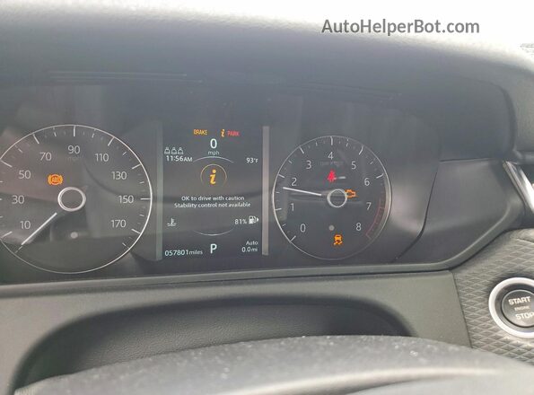 SALYB2EX2KA209129 2019 LAND ROVER RANGE White Вид щитка приладів