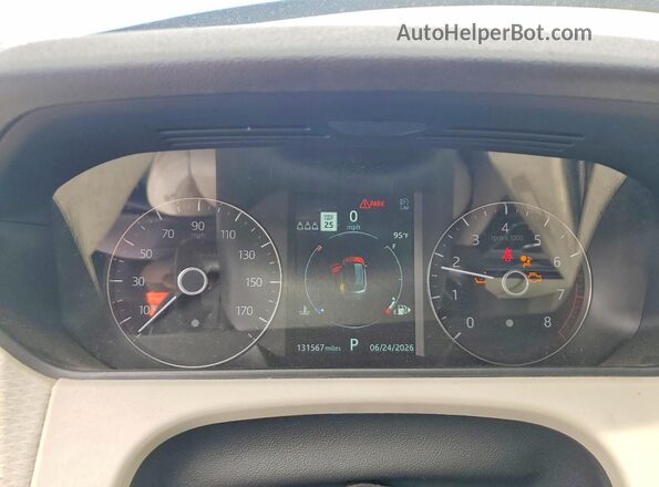 SALYB2EX6KA215452 2019 LAND ROVER RANGE Blue Instrument cluster view
