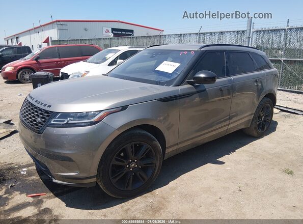 SALYB2EXXKA218774 2019 LAND ROVER RANGE ROVER VELAR Gray Przód lewy