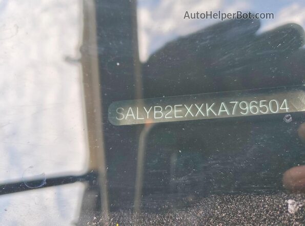 SALYB2EXXKA796504 2019 LAND ROVER RANGE Серый Вид наклейки с VIN-кодом