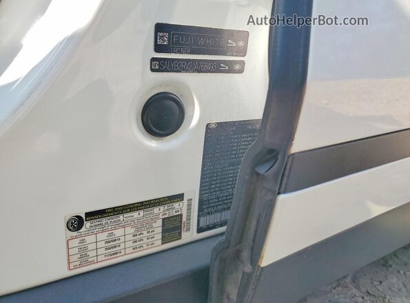 SALYB2RV2JA768493 2018 LAND ROVER RANGE White Vista de la etiqueta del VIN