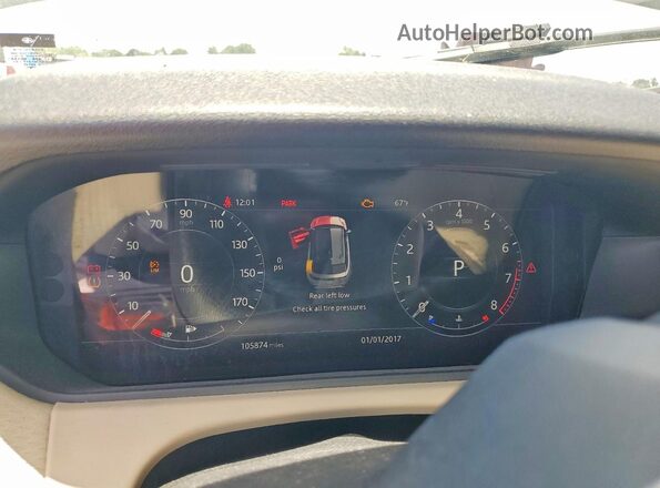 SALYB2RV3JA768485 2018 LAND ROVER RANGE White Instrument cluster view