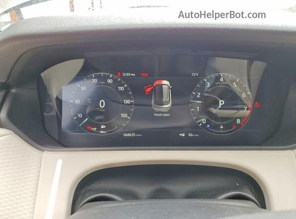 SALYB2RX3JA735133 2018 LAND ROVER RANGE Gray Вид щитка приладів