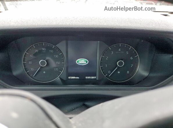 SALYB2RX7JA743610 2018 LAND ROVER RANGE Black Вид щитка приладів