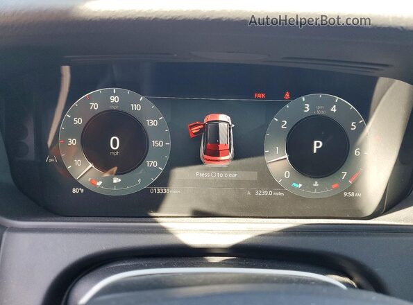 SALYJ2EX9TA815922 2026 LAND ROVER RANGE Black Вид щитка приладів