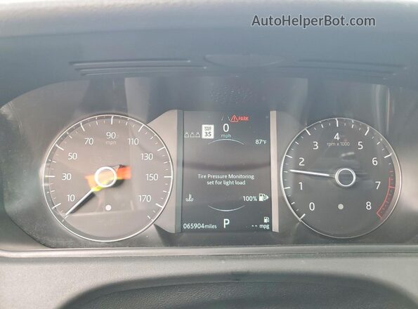 SALYK2EX1LA266925 2020 LAND ROVER RANGE Silver Instrument cluster view