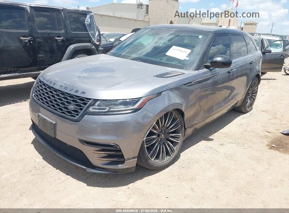 SALYK2EX5LA257886 2020 LAND ROVER RANGE ROVER VELAR Gray Front left