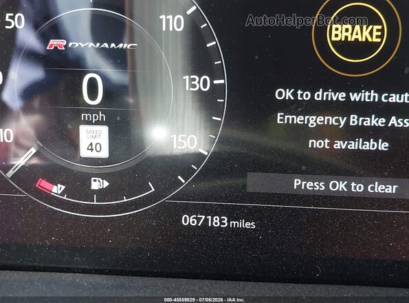 SALYK2EX5LA257886 2020 LAND ROVER RANGE ROVER VELAR Gray 