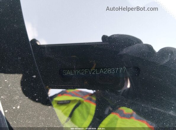 SALYK2FV2LA283777 2020 LAND ROVER RANGE ROVER VELAR Черный Вид подкапотного пространства